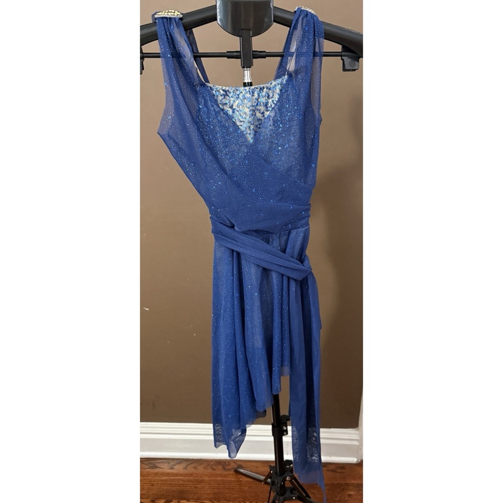 Revolution Dancewear Girls Dance Costume Navy Blue Size LC